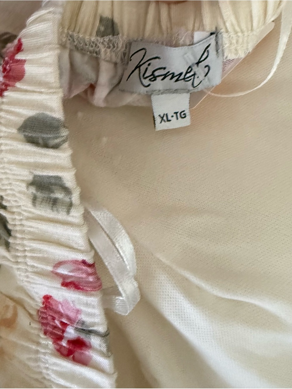 Kismet XL Strapless Floral Maxi Dress in Cream and Rose / Wedding Guest / - Picture 3 of 8